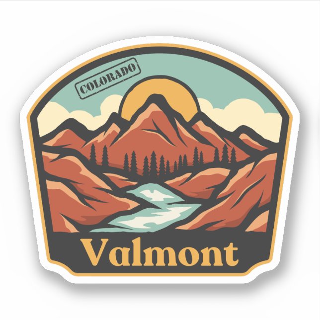 Valmont, Colorado Sticker (Front)