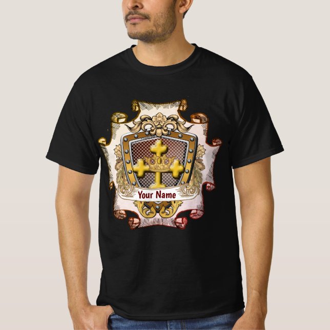Valor  Family Crest Surname t-shirt (Front)