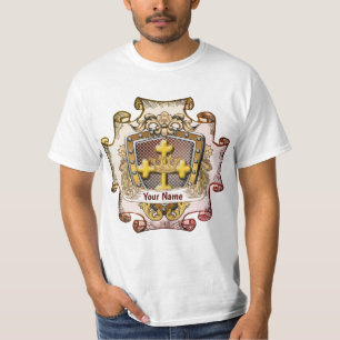 Valour  Family Crest Surname t-shirt