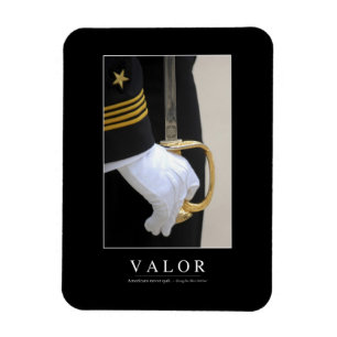 Valour: Inspirational Quote 1 Magnet