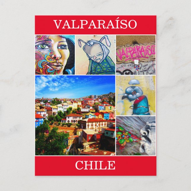 valparaíso art scenes postcard (Front)