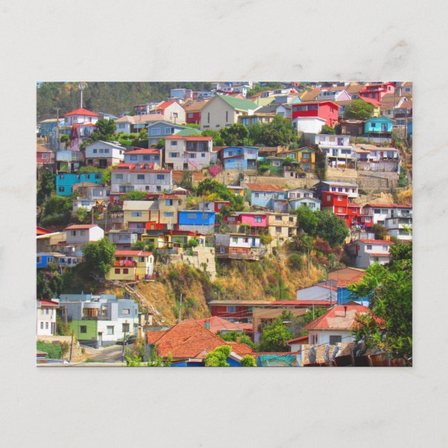 valparaíso city hills postcard (Front)