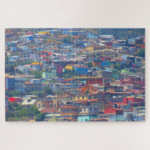 valparaiso coloured buildings jigsaw puzzle