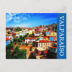 valparaíso colours postcard