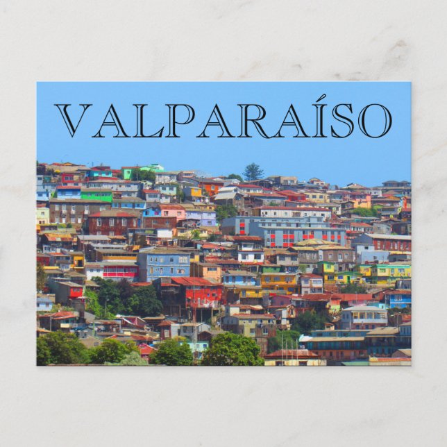 valparaíso hills postcard (Front)