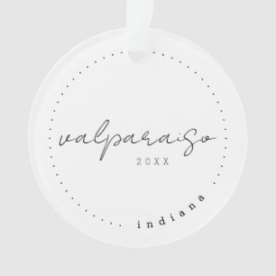 Valpariaso, Indiana IN Travel United States Simple Ornament