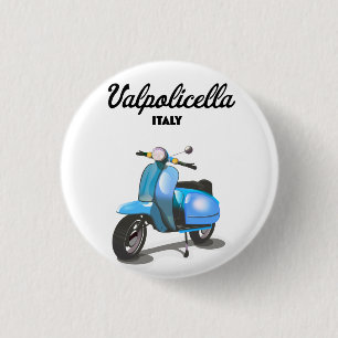 Valpolicella Italy Scooter poster Art Print T-Shir 3 Cm Round Badge