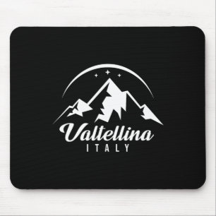 Valtellina Italy Ski Resort Skiing Snowboarding So Mouse Pad