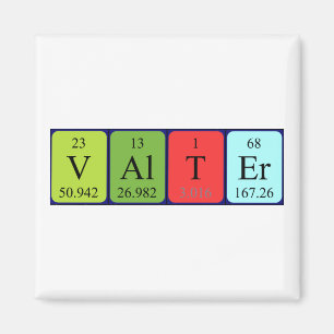 Valter periodic table name magnet