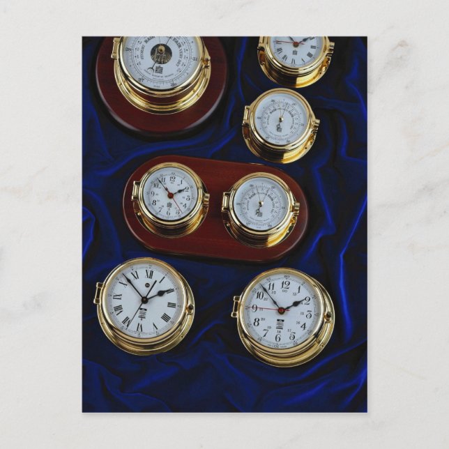 Valuable Maritime clocks and barometers Postcard (Front)