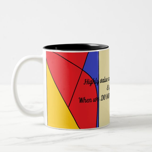 Value and Respect All People-Mug Two-Tone Coffee Mug (Left)