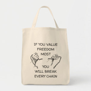 Value Freedom Most grocery tote bag