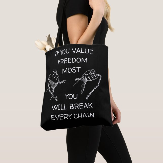 Value Freedom Most Tote Bag (Close Up)