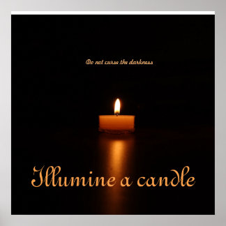 Value Poster Paper-Illumine a candle