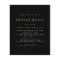 Value Simple Black Gold Rehearsal Dinner Invite
