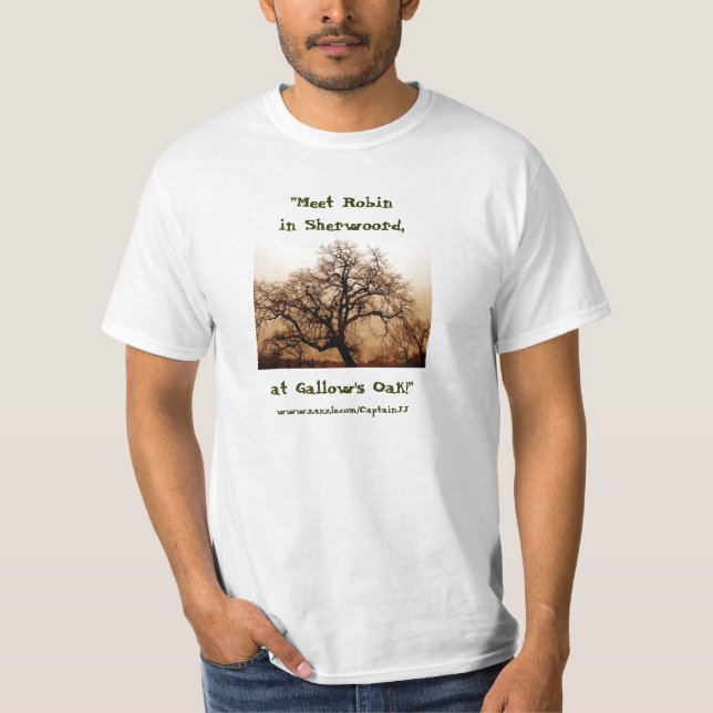 Value T-shirt:  "Meet Robin in Sherwood" T-Shirt (Front)