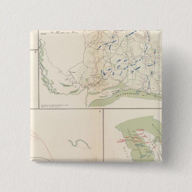 Valverde, Shiloh, Ft Craig, Roanoke Island 15 Cm Square Badge (Front)