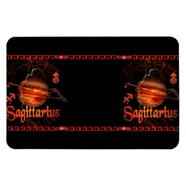 Valxart Gothic Sagittarius zodiac astrology Magnet (Horizontal)