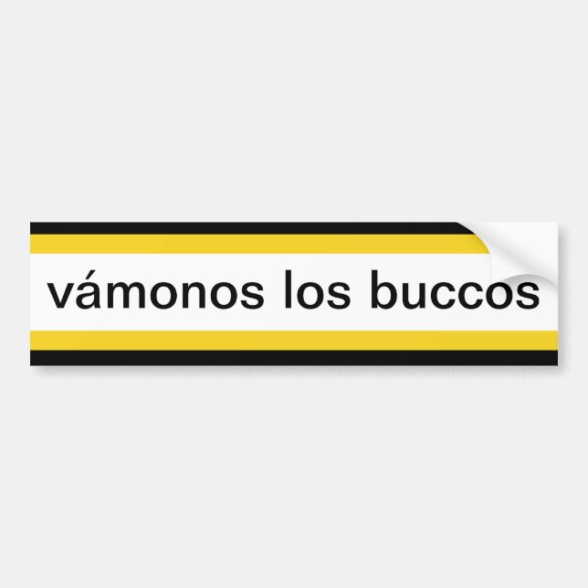 vámonos los buccos automobíl sticker (Front)