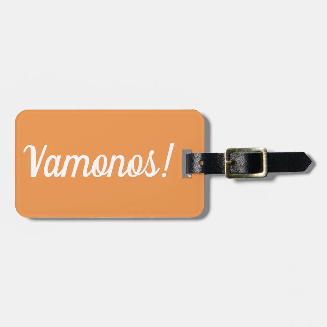 Vamonos Luggage Tag (Front Horizontal)