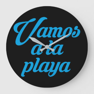 VAMOS A LA PLAYA LARGE CLOCK