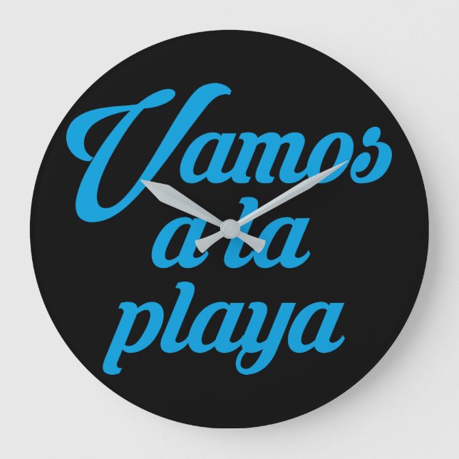 VAMOS A LA PLAYA LARGE CLOCK (Front)