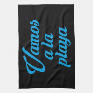 VAMOS A LA PLAYA TEA TOWEL