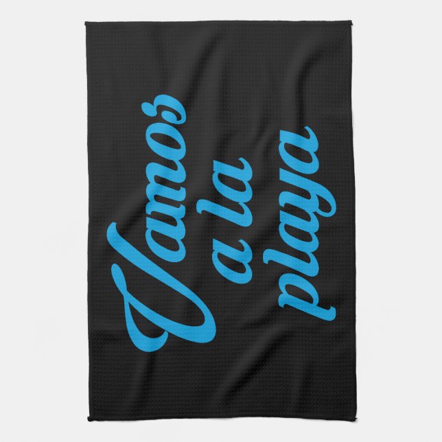 VAMOS A LA PLAYA TEA TOWEL (Vertical)