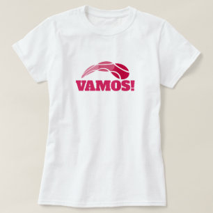 Vamos! Cute tennis t shirt for women and girls