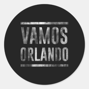 Vamos Orlando Soccer T Shirt Classic Round Sticker