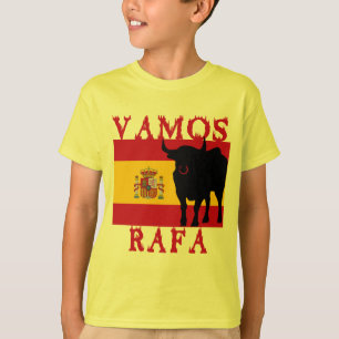 Vamos Rafa With Flag of Spain T-Shirt