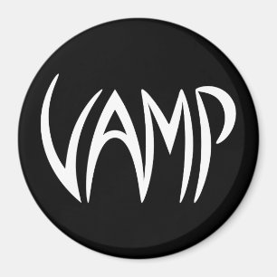 Vamp Text (Black/White) Version Magnet