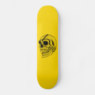 Vampir - Schädel Bleistift Zeichnung Skateboard