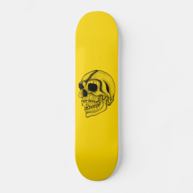 Vampir — skull pencil drawing skateboard (Front)