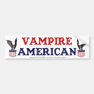 Vampire American Bumper Sticker
