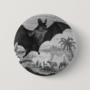 Vampire Bat 6 Cm Round Badge
