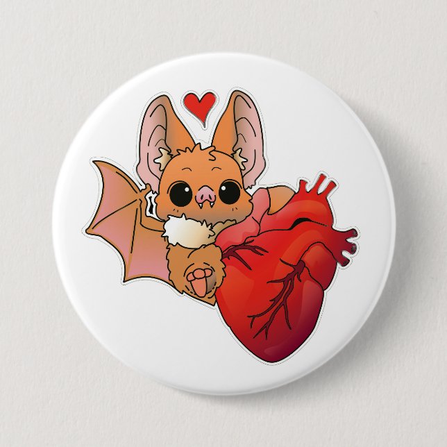 Vampire Bat 7.5 Cm Round Badge (Front)