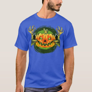 Vampire bat Halloween pumpkin head T-Shirt