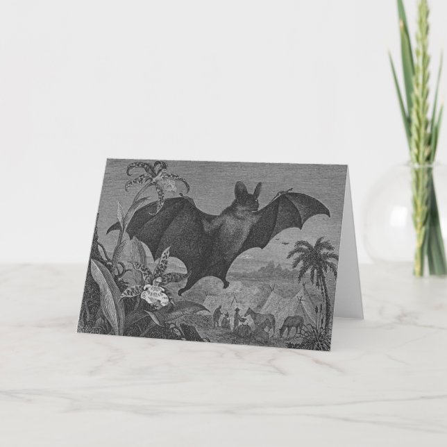 Vampire Bat Lithograph Card (Front)