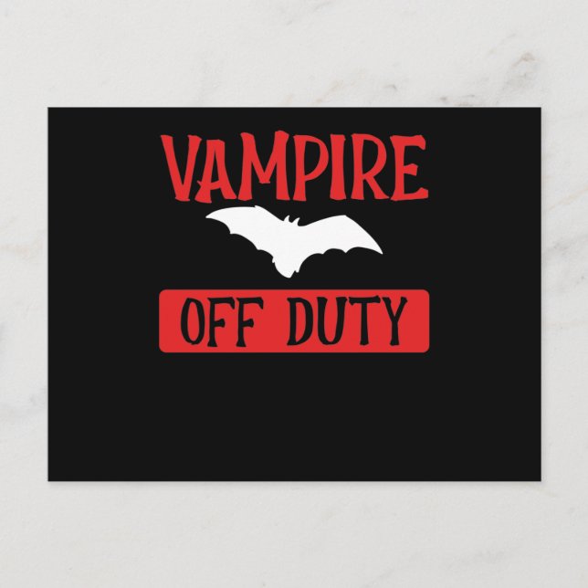 Vampire bat off duty postcard (Front)