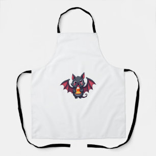 Vampire Bat with Candy � Cute Halloween T-Shirt Apron