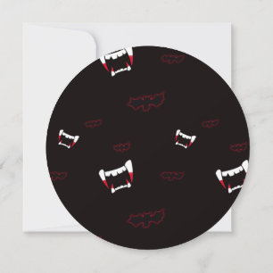 vampire bats 5.25 x 5.25 Invitation Circle
