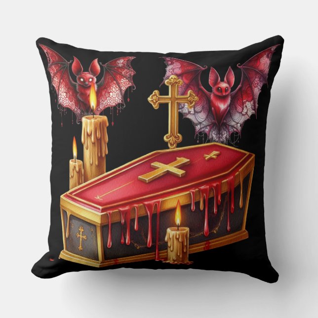 Vampire Bats Cushion (Front)