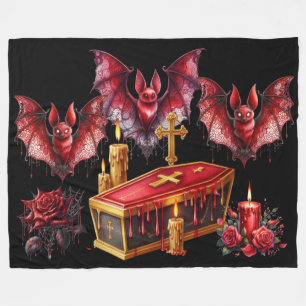 Vampire Bats Fleece Blanket