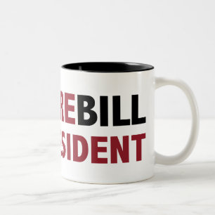 Vampire Bill for president Two-Tone Coffee Mug