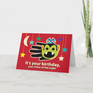 Vampire Birthday Card