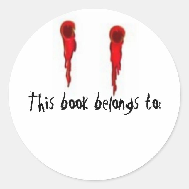 Vampire Bite book sticker (Front)