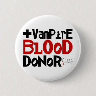 Vampire Blood Donor 6 Cm Round Badge