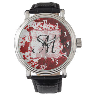 Vampire Blood Dripping Pool Crimson Red Flui Watch