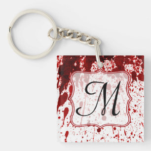 Vampire Blood Dripping Pool Crimson Red Key Chain